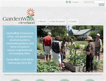Tablet Screenshot of gardenwalkcleveland.org